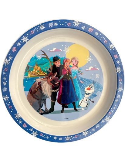 Picture of Disney frozen Plate reusable 21cm plate elsa anna Sven Olaf  NEW
