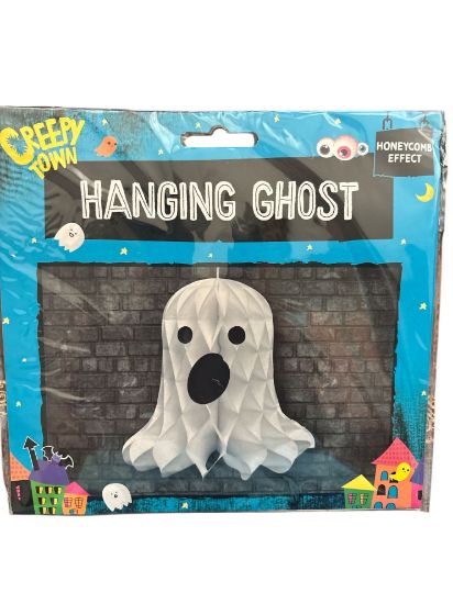Picture of Halloween Hanging Ghost Party Decoration honeycomb effect