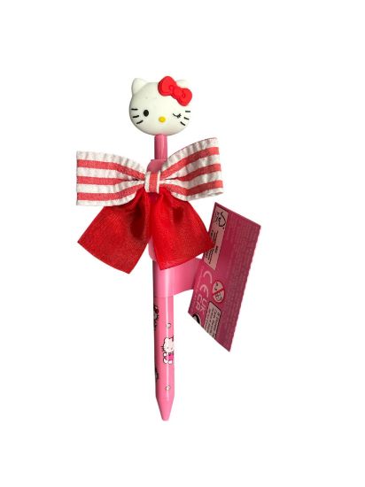 Picture of Hello Kitty Pen Retractable beautiful hello kitty charm at end and ribbon bow