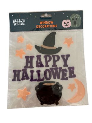 Picture of Happy Halloween Gel Window Cling Halloween Decoration New