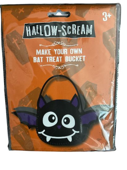 Picture of make your own bat treat bucket halloween craft halloween treat bag