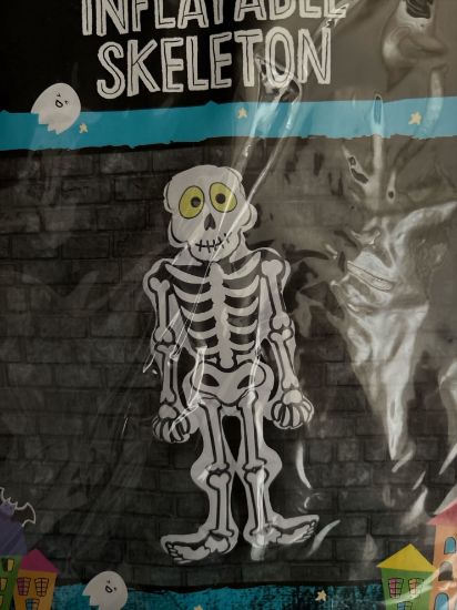 Picture of halloween inflatable skeleton  52 cm NEW
