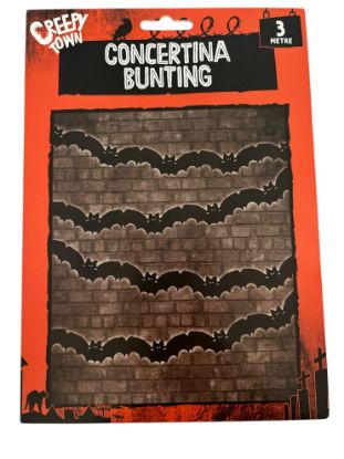 Picture of Halloween Concertina Bats Bunting 3 Metres NEW