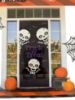Picture of halloween door cover skeleton trick or treat door cover NEW PURPLE