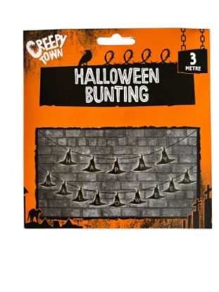 Picture of Creepy Town 3m Halloween Witches Hat Bunting witch bunting halloween bunting NEW