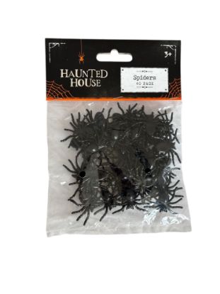 Picture of 40 x halloween SPIDERs HALLOWEEN PARTY TABLE WALL DECORATION SPOOKY spiders