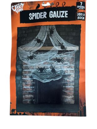 Picture of Halloween Decoration New 7 Spider Gauze 280x50cm Creepy Town Scary Decoration
