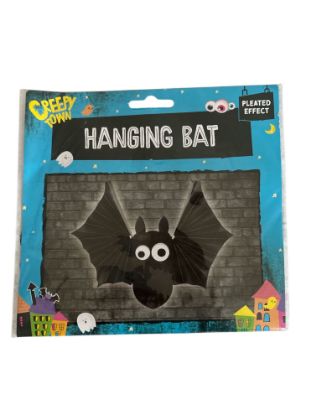 Picture of Halloween Hanging Bat Pleated Efffect NEW