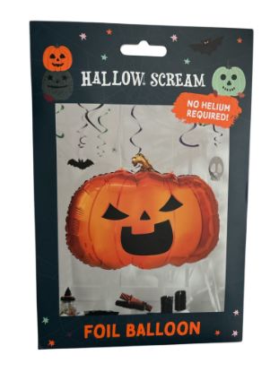 Picture of GIANT PUMPKIN SELF INFLATING NO HELIUM BALLOON HALLOWEEN PARTY DECORATION