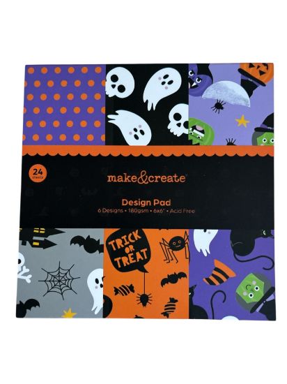 Picture of Spooky Halloween Design Pad: 6 x 6" NEW halloween papers for craft