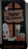 Picture of happy halloween door cover skeleton and ghost design