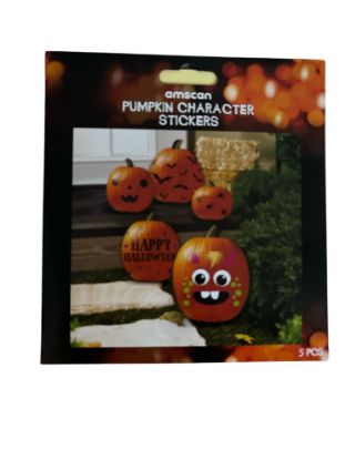 Picture of 5 x Pumpkin Decorating Sticker Pack halloween pumpkin stickers new