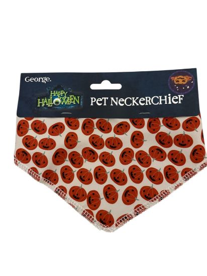 Picture of Halloween Pet Neckerchief Dog Halloween neckerchief pumpkins