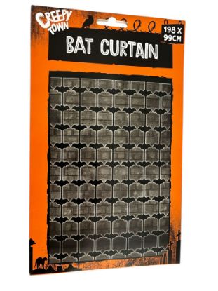 Picture of Halloween Bat Curtain Decoration 198 x 99 cm approx