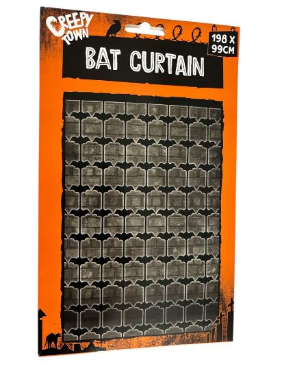 Picture of Halloween Bat Curtain Decoration 198 x 99 cm approx