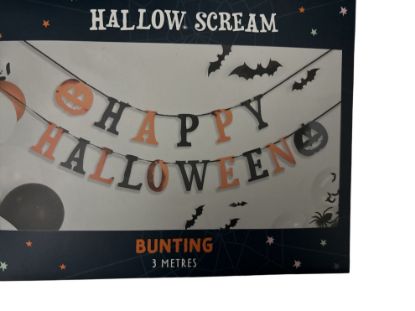 Picture of Happy Halloween Banner Bunting Party Decoration 3 metres halloween bunting