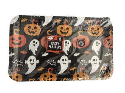 Picture of 8 x Halloween Platters Buffet Tea Party Plate pumpkin ghosts designs  halloween serving platters