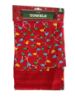 Picture of 2 x Christmas tea towels 1 x plain Red & 1 x Fairy Lights tea towel design