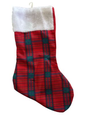 Picture of Red Christmas Tartan Stocking NEW Red Tartan Christms Stocking  TARBB