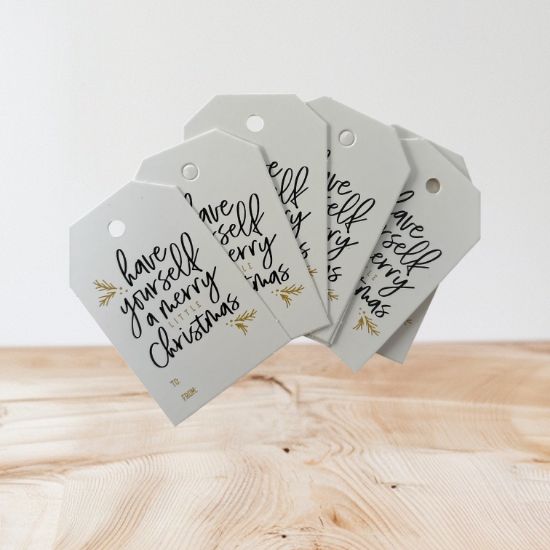 Picture of 25 x have yourself a merry little christmas gift tags