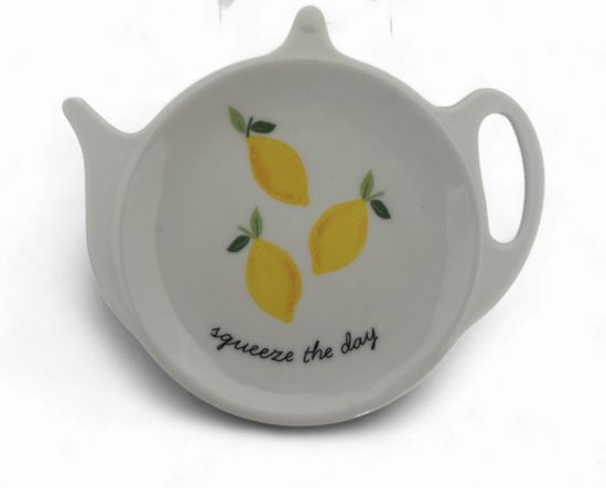 Picture of Tea Bag Tidy Holder Lemon squeeze the day Melamine Dish Rest NEW