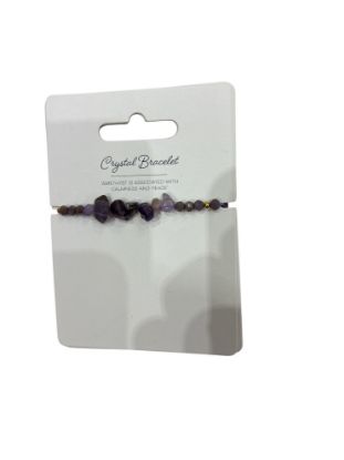 Picture of Amethyst Crystal Healing Bracelet Stress Relief, Calming & Inner Peace