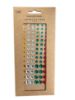 Picture of 128 x Assorted christmas colours Adhesive Gems gold silver green red