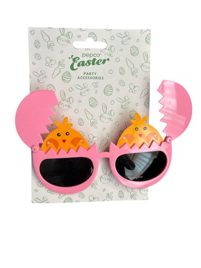 Picture of easter party  glasses fun hatching chick pink design NEW