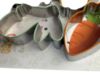 Picture of 4 x Easter Steel Cookie Cutters Set bunny head bunny chick and carrot