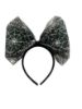 Picture of spiders web headband halloween headband new glitter silver cobweb
