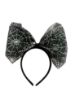 Picture of spiders web headband halloween headband new glitter silver cobweb