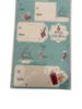 Picture of 100 X Christmas gift tags sticky labels warm wishes, car with xmas  tree NEW