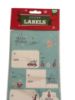 Picture of 100 X Christmas gift tags sticky labels warm wishes, car with xmas  tree NEW