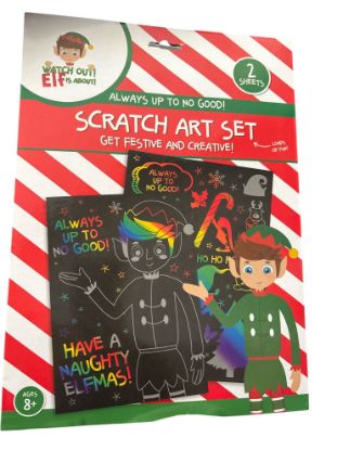 Picture of Christmas Elf Scratch Art Boxed Set NEW