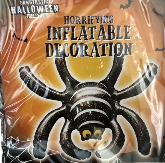 Picture of halloween inflatable spider orange packet