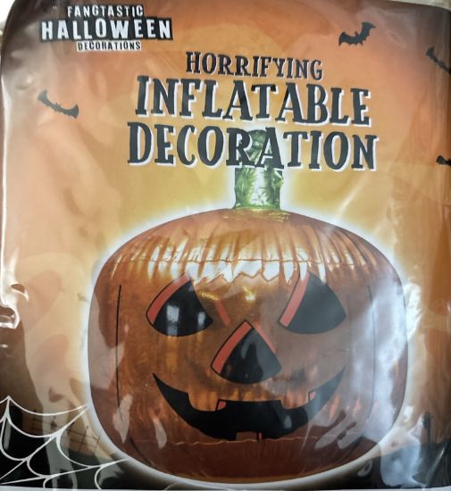 Picture of halloween inflatable pumpkin orange packet