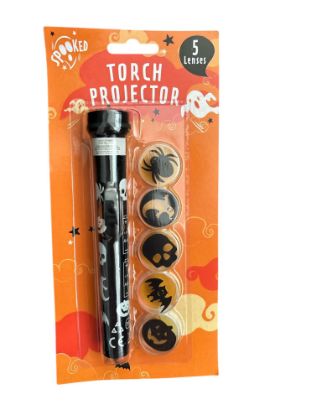 Picture of 5 x Halloween Image Torch Projector Decoration Flash Light skull spider bat etc