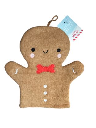 Picture of Christmas Kids Wash Mitt Glovef Gingerbread Man Design NEW