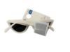 Picture of ladies white Hot Fashion Large Oversized Retro Cat Eye Style Sunglasses
