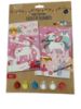 Picture of paint by number make your own CHRISTMAS pink unicorns design