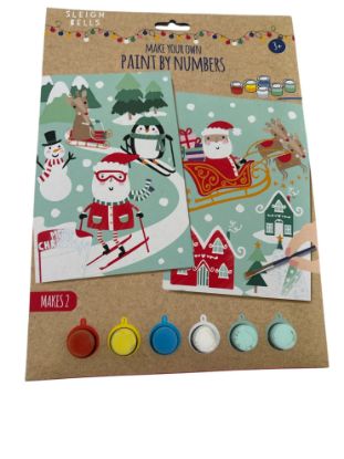 Picture of Make Your Own Paint By Numbers Christmas Santa And Friends