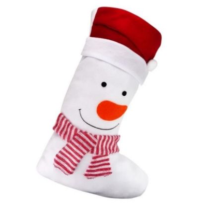 Picture of Deluxe Felt Snowman  Christmas Stocking NEW