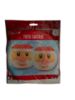 Picture of 2 x Santa Claus Round Paper Lanterns Lamp Shade  Christmas Lanterns NEW
