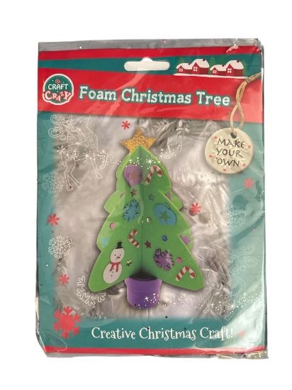 Picture of Make your own Foam Christmas Tree with decorations NEW Childrens Craft