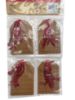Picture of 20 X Christmas Kraft Gift Tags stag, tartan designs gold details