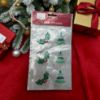 Picture of 6 x Christmas Gem Sticker Sheet 6 stickers holly and Christmas Tree Designs NEW sparkly holly