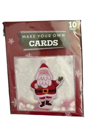 Picture of 10 x Father Christmas cards make your own santa cards NEW