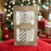 Picture of 200 x CHRISTMAS PAPER CHAINS  Gold and white stripes, stars merry christmas NEW