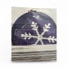 Picture of christmas paper garland 2 metres blue white snowflakes, merry everything