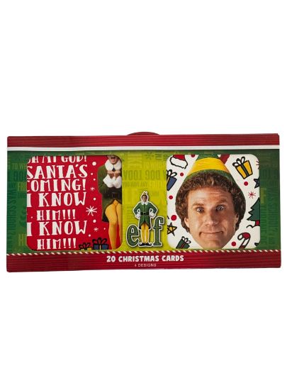 Picture of 20 x Official Elf Christmas Cards 20 Pack Elf The Movie Christmas cards Boxed